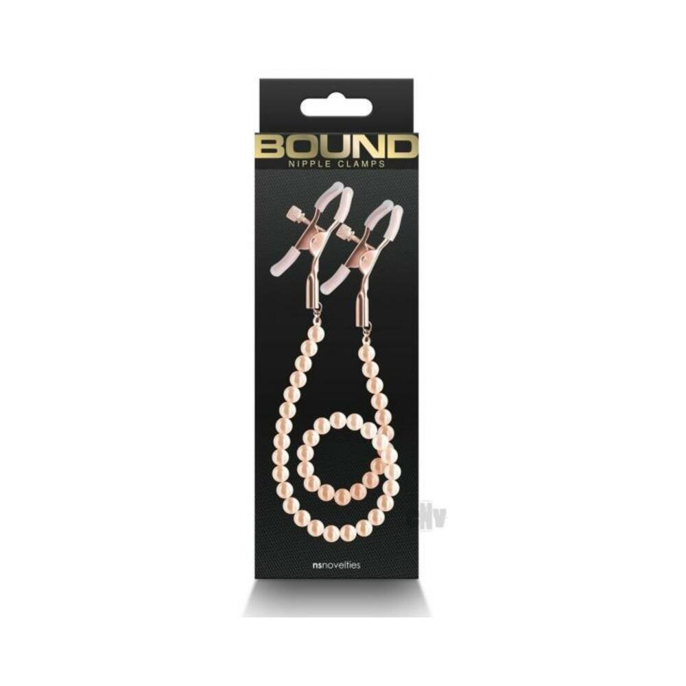 657447106897_1 Bound Nipple Clamps Dc1 Rose Gold - Image 1