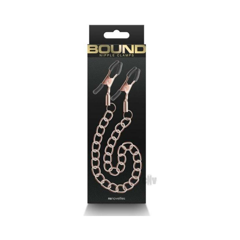 657447106910_1 Bound Nipple Clamps Dc2 Rose Gold - Image 1