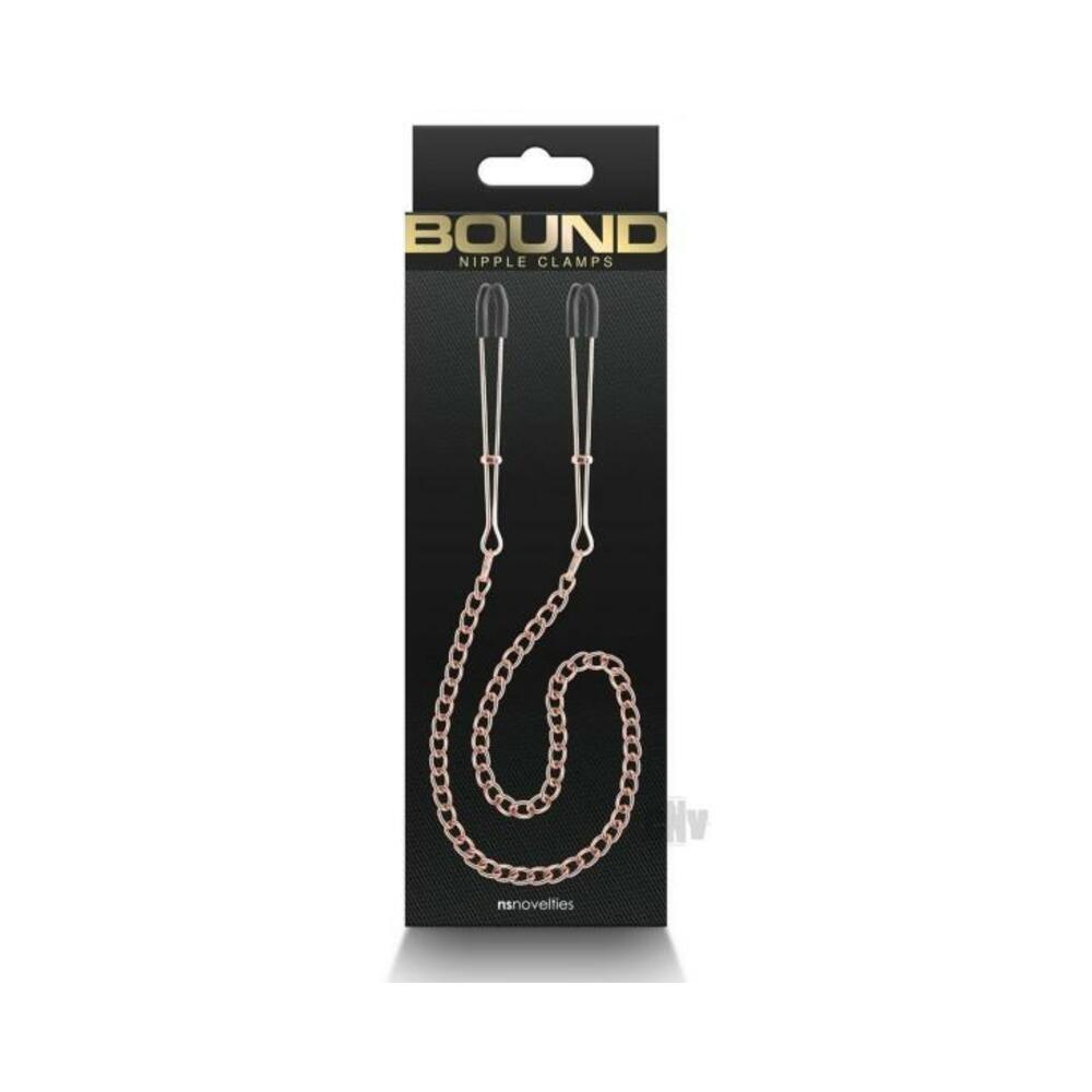 657447106934_1 Bound Nipple Clamps Dc3 Rose Gold - Image 1