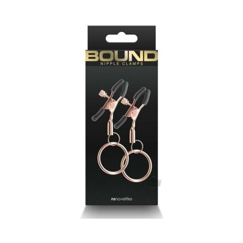 657447106972_1 Bound Nipple Clamps C2 Rose Gold - Image 1