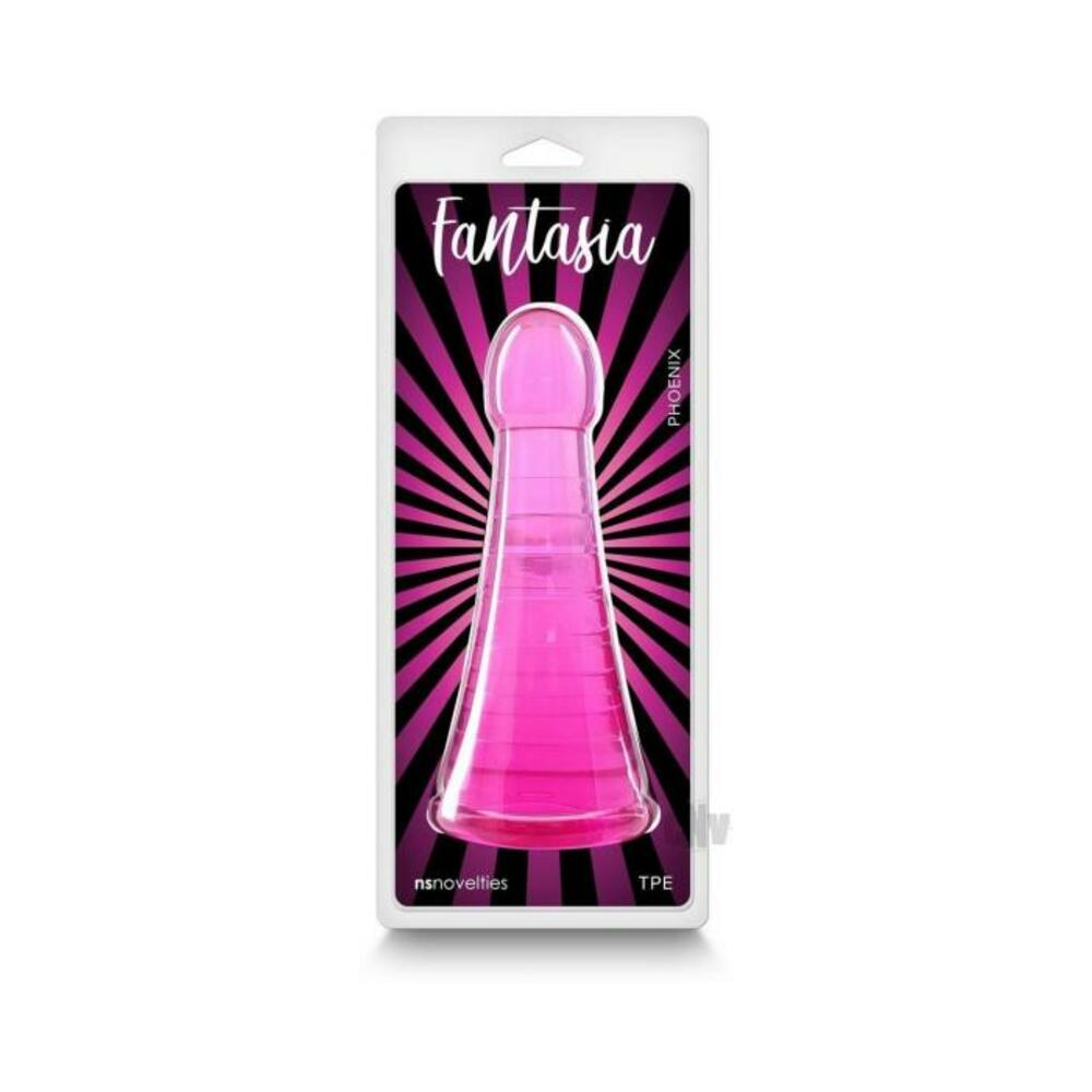 657447107580_1 Fantasia Phoenix Jelly Dildo Pink - Image 1