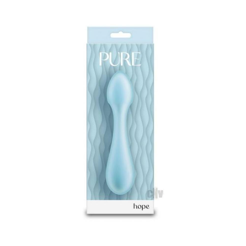 657447109126_1 Pure Hope Vibrating Wand - Blue - Image 1
