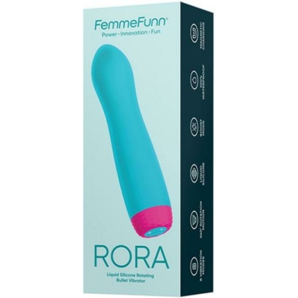 Femme Funn Rora Rotating Bullet - Turquoise