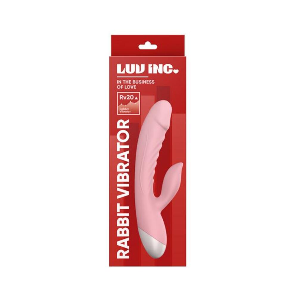 663546905125_1 Luv Inc RV20 Rabbit Vibrator Pink - Image 1