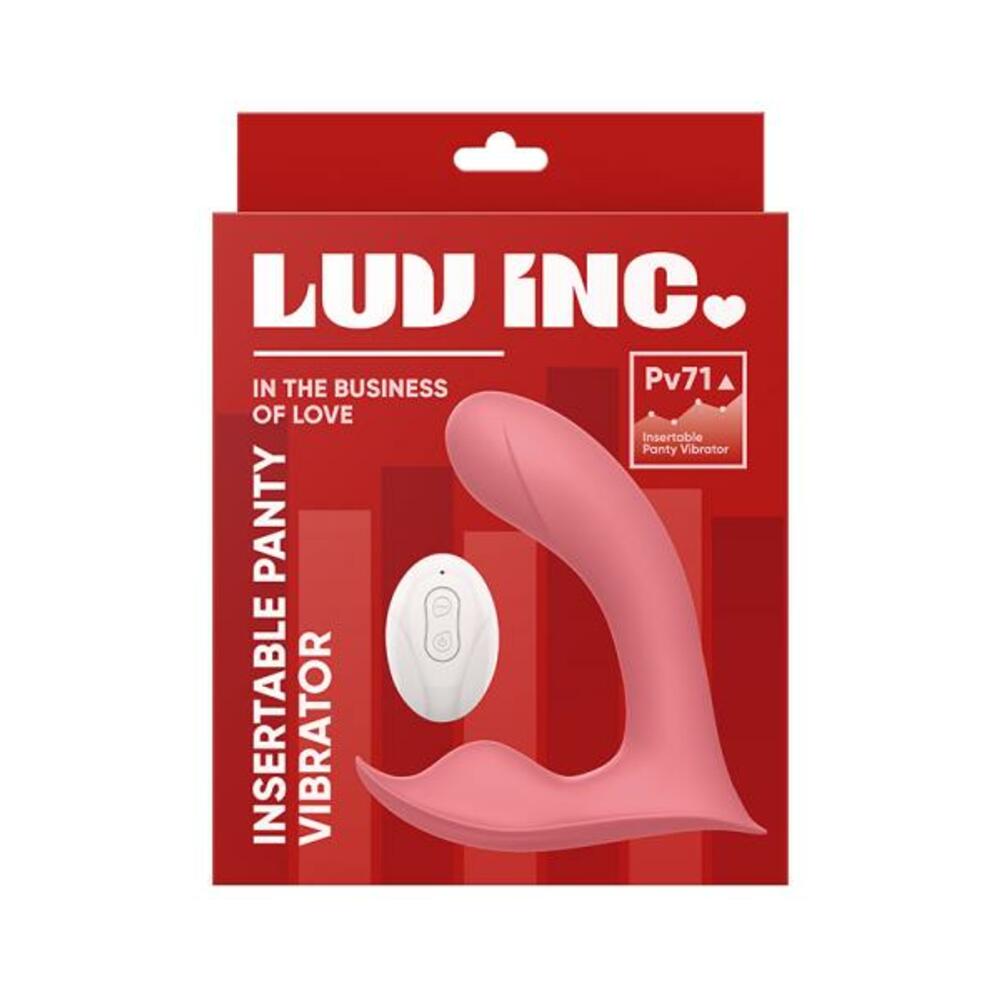 663546905187_1 Luv Inc Pv71 Insertable Panty Vibrator Taupe - Image 1
