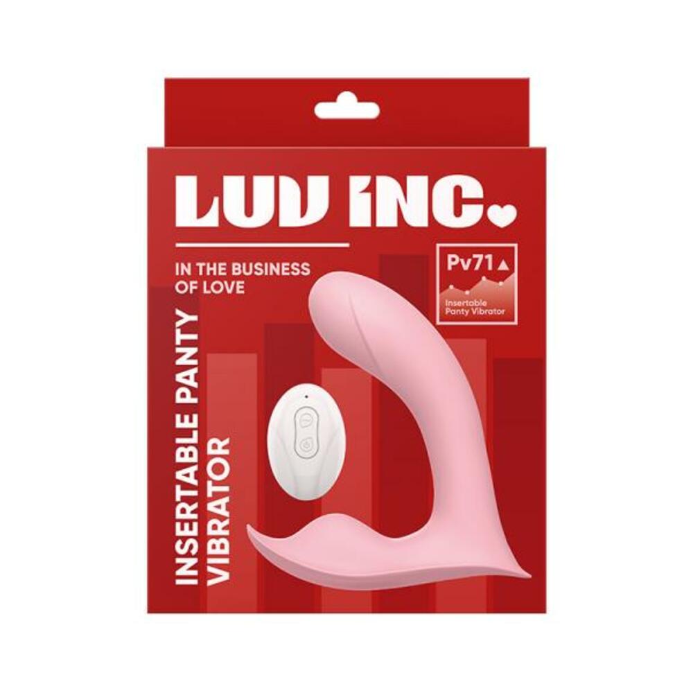 663546905194_1 Luv Inc Pv71 Insertable Panty Vibrator Pink - Image 1