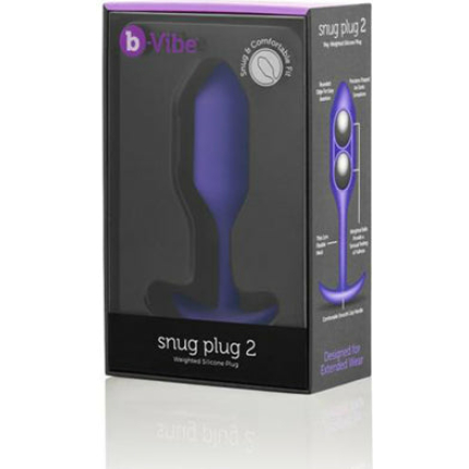 b-Vibe Weighted Snug Plug 2 - 114 g Purple
