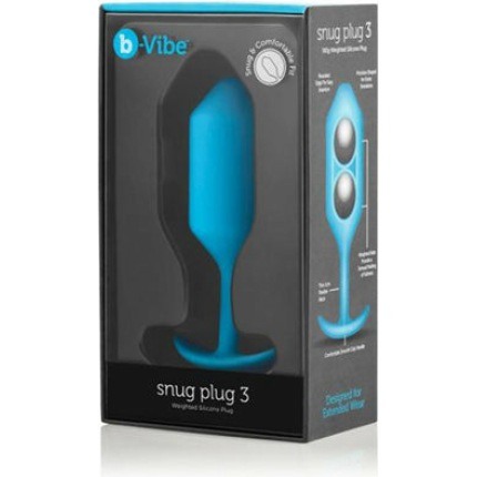 b-Vibe Weighted Snug Plug 3 - 180 g Teal