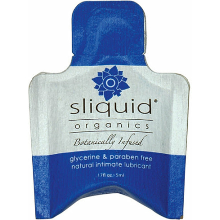 Sliquid organics natural intimate lubricant - .17 oz pillow