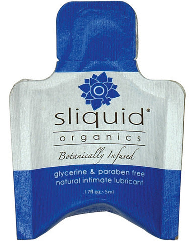 6701-21P Sliquid organics natural intimate lubricant - .17 oz pillow - Image 1