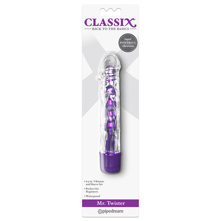 67391 Classix Mr Twister Vibe w/Sleeve - Purple - Image 1