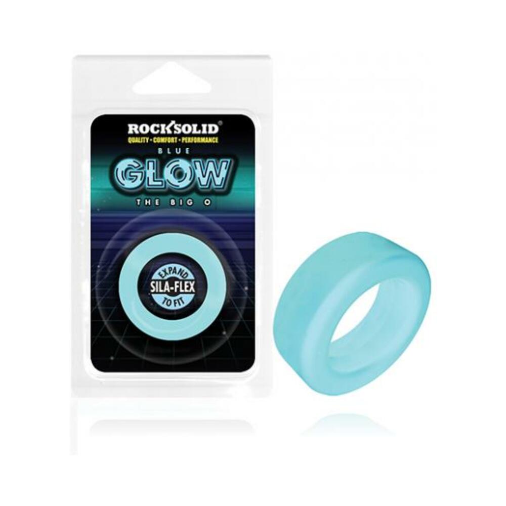 6768903846845_1 Rock Solid Sila-flex Glow-in-the-dark Big O C-ring Blue - Image 1