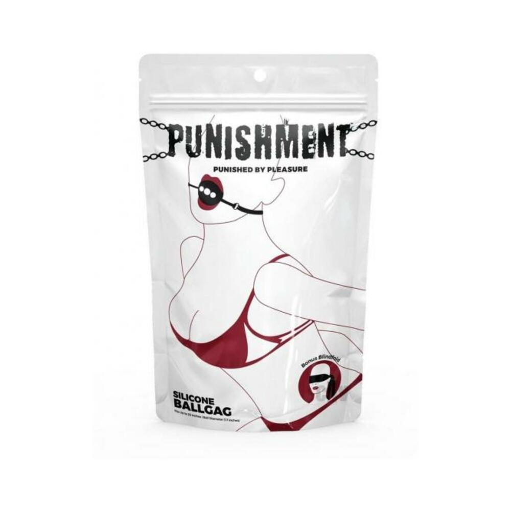 677613578082_1 Punishment Silicone Ball Gag - Image 1