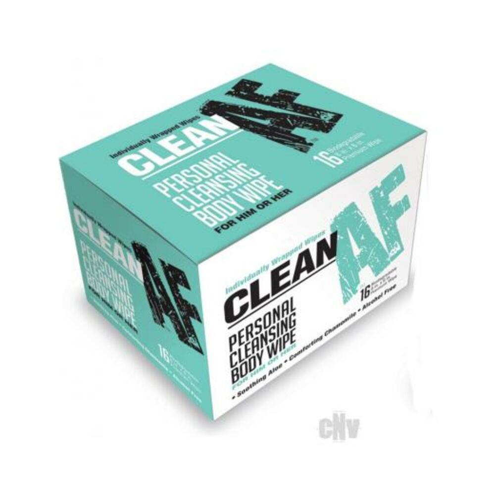 685634102766_1 Clean Af Wipes Box Of 16 - Image 1