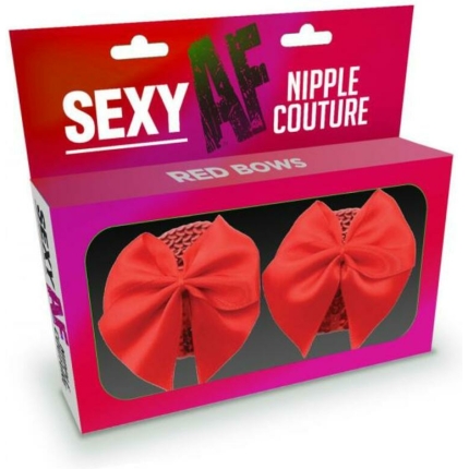 Sexy Af Nipple Couture Red Bows Pasties