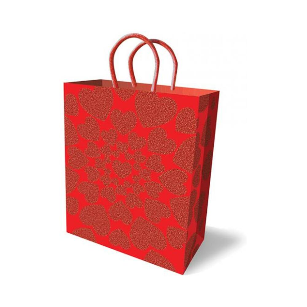 685634103381_1 Glitter Hearts Gift Bag - Image 1
