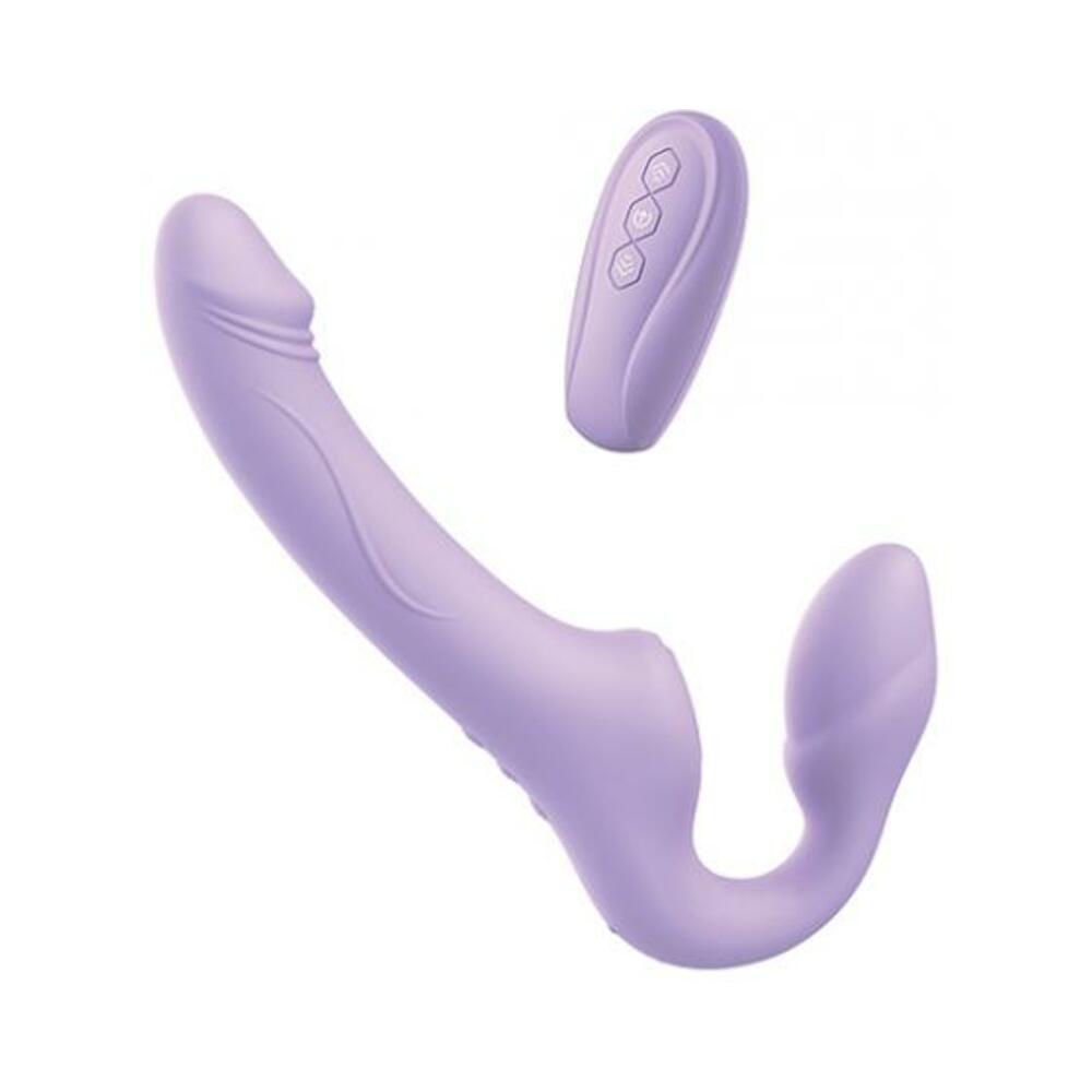 694182022945_1 Nobu Adel Strapless Strap On W/wireless Remote - Lilac - Image 1