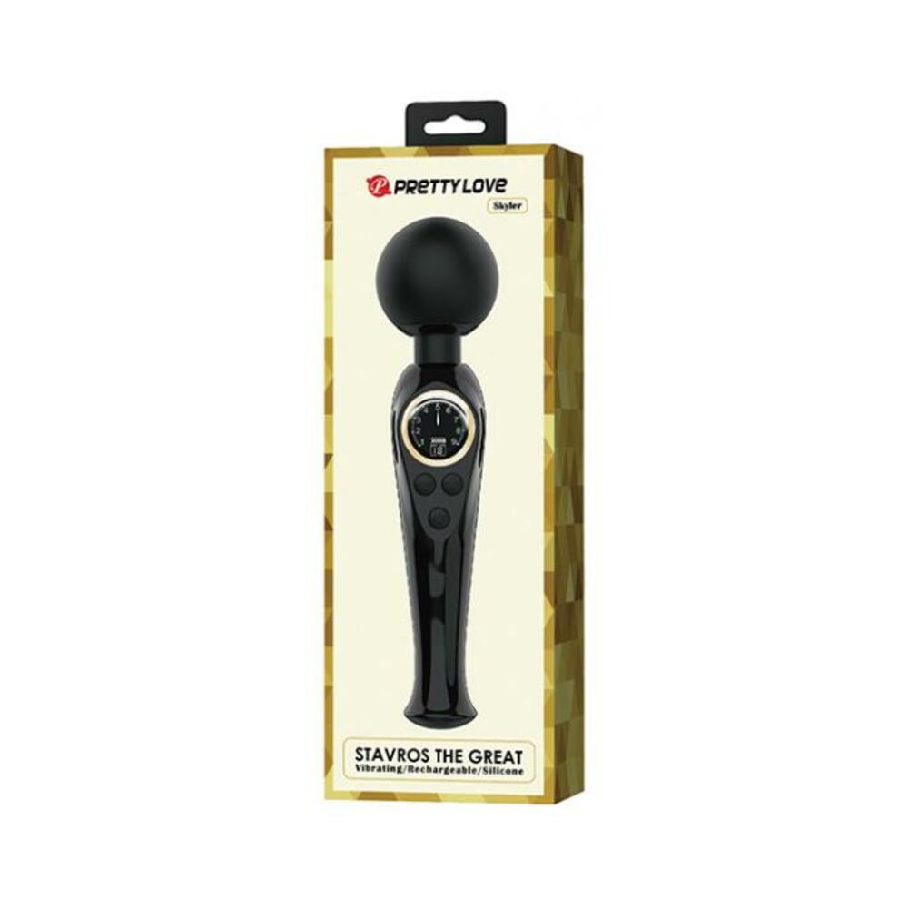 6959532335507_1 Pretty Love Skylar Led Digital Display Wand - Black - Image 1
