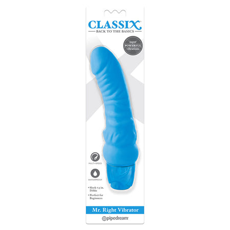 69775 Classix Mr Right Vibrator - Blue - Image 1
