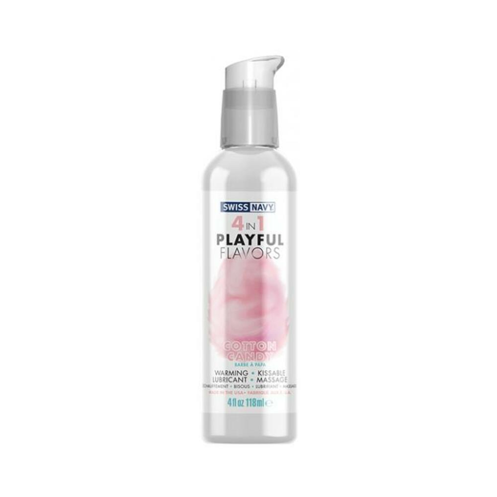 699439007157_1 Swiss Navy 4 In 1 Playful Flavors Cotton Candy 4oz - Image 1