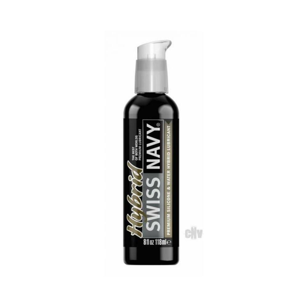 699439007454_1 Swiss Navy Premium Hybrid Lubricant - 8 Oz Bottle - Image 1