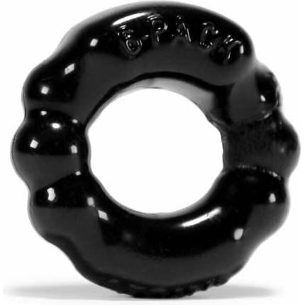 Oxballs Atomic Jock 6-Pack Shaped Cocking - Black