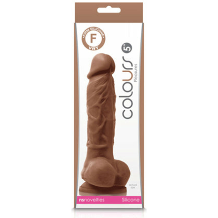 Colours Pleasures 5 Dildo - Brown