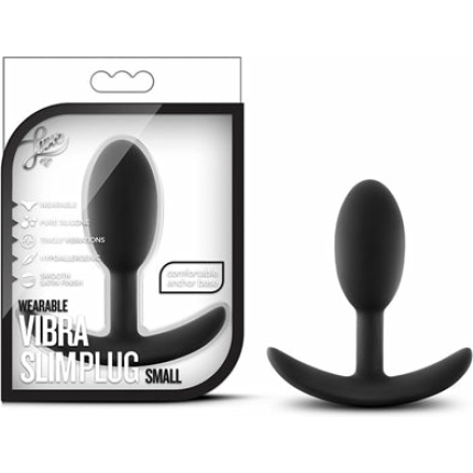 Luxe Wearable Vibra Slim Plug Sm Blk