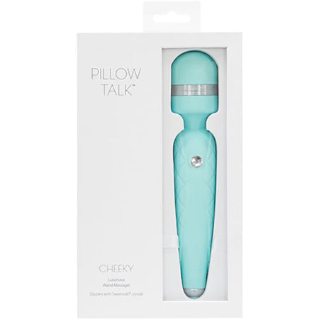 70997 Pillow Talk Cheeky Massager Wand Teal - Image 1