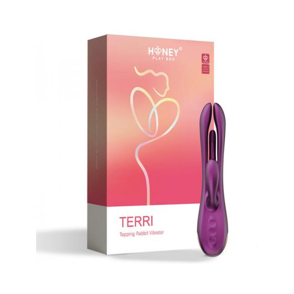 710022364522_1 Honey Play Box Terri App-controlled Kinky Finger Tapping Rabbit Vibrator - Image 1