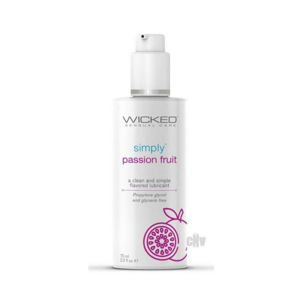 713079911220_1 Simply Passion Fruit Lube 2.3oz - Image 1