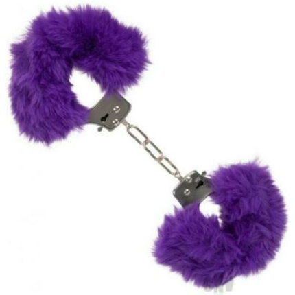 Ultra Fluffy Furry Cuffs Purple