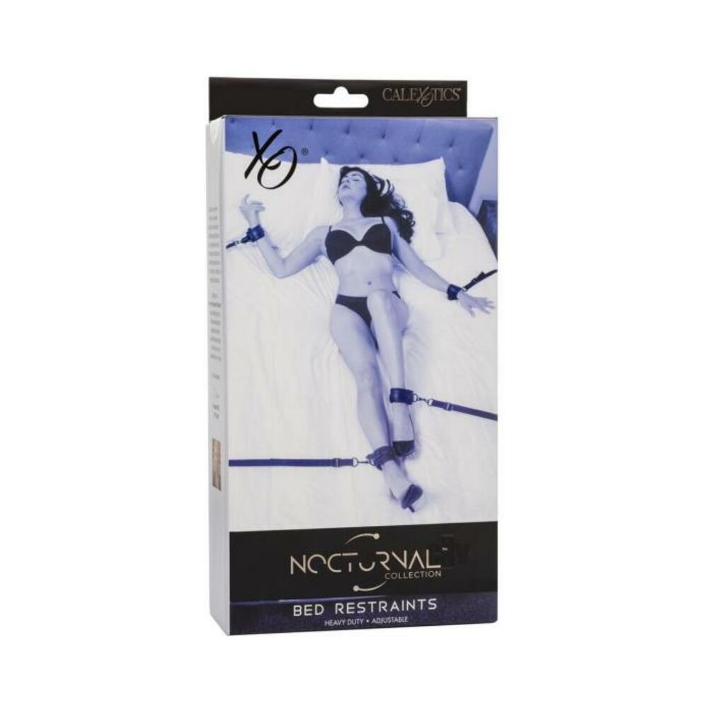 716770108456_1 Nocturnal Collection Adjustable Bed Restraints - Black - Image 1