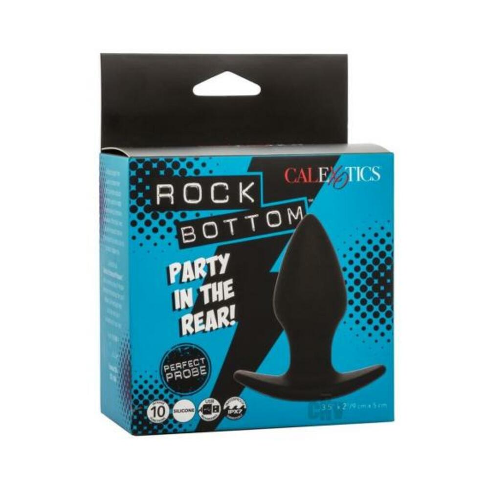 716770108630_1 Rock Bottom Perfect Anal Probe - Black - Image 1