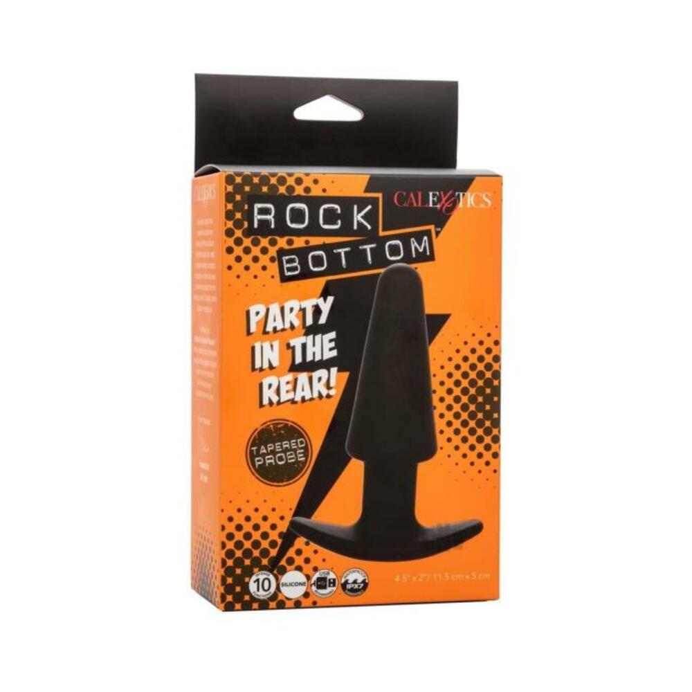 716770108654_1 Rock Bottom Tapered Anal Probe - Black - Image 1