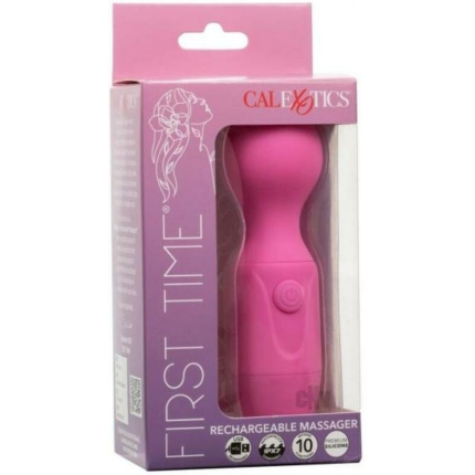First Time Rechargeable Vibrator Massager - Pink