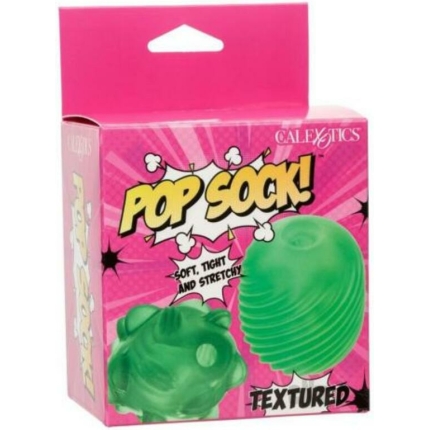 Pop Sock Textured Masturbator - Green