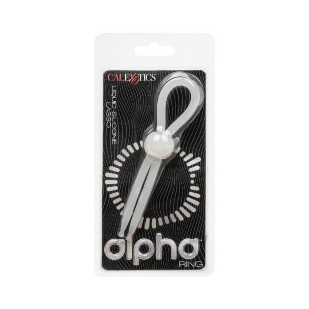 716770108975_1 Alpha Liquid Silicone Lasso Cock Ring - Natural - Image 1