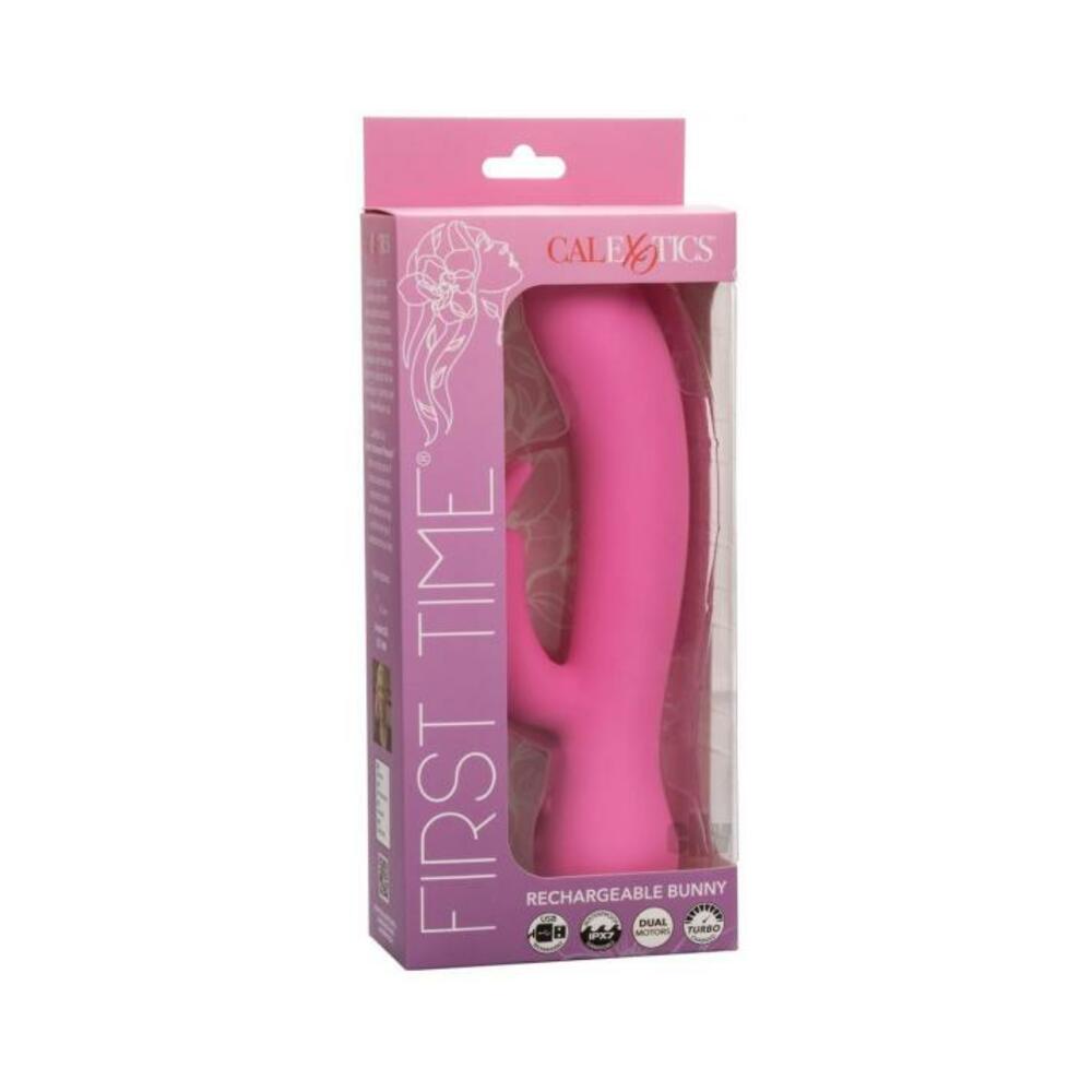 716770109538_1 First Time Rechargeable Rabbit Vibrator - Pink - Image 1