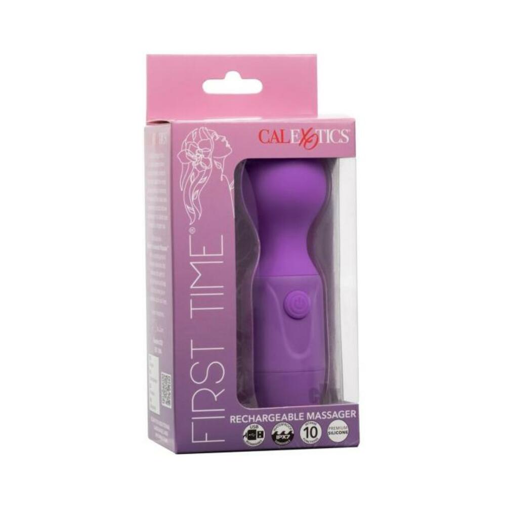 716770109774_1 First Time Rechargeable Vibrator Massager - Purple - Image 1