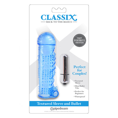 72236 Classix Textured Sleeve and Bullet Blu - Image 1