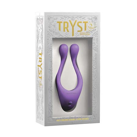 72414 Tryst V2 Bendable Multi Zone Massager w/Remote - Purple - Image 1
