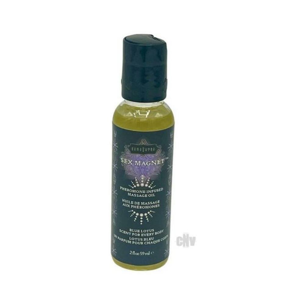 739122120678_1 Kama Sutra Sex Magnet Massage Oil - Blue Lotus - Image 1