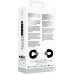 Ouch! Black & White Velcro Hand Or Ankle Cuffs With Adjustable Straps Black - Image 3