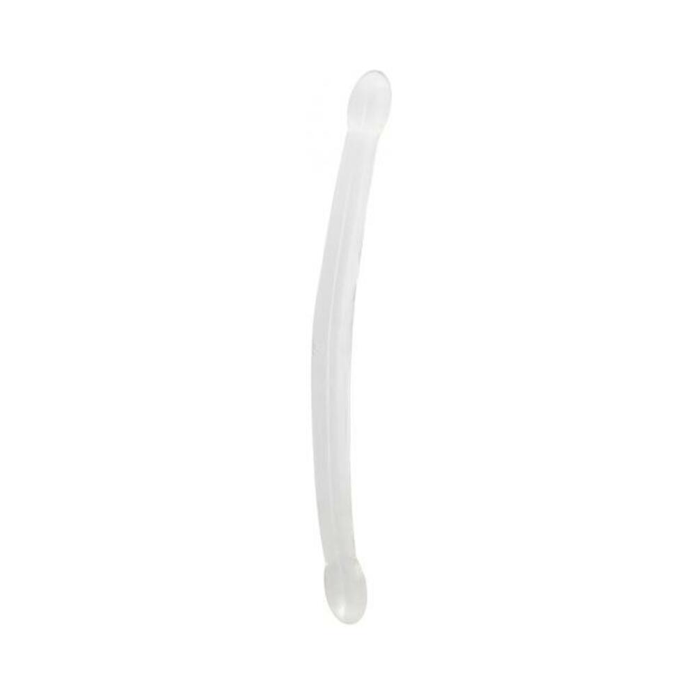 7423522581575_1 Shots Realrock Crystal Clear 17" Double Dildo - Transparent - Image 1