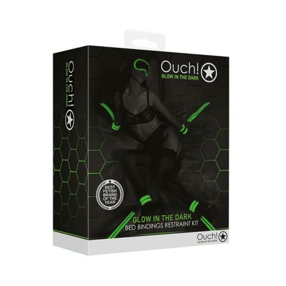 7423522641606_1 Ouch Bed Bindings Restraint Kit Gitd - Image 1