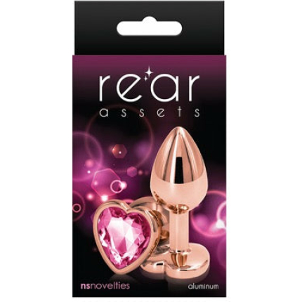 Rear Assets Rose Gold Heart Small - Pink