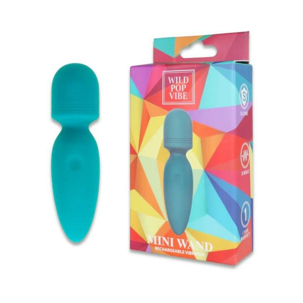 746092197173_1 Wild Pop Vibe Mini Wand Teal - Image 1