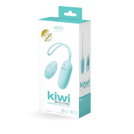 74703 VeDO KIWI Rechargeable Insertable Bullet - Tease Me Turquoise - Image 1