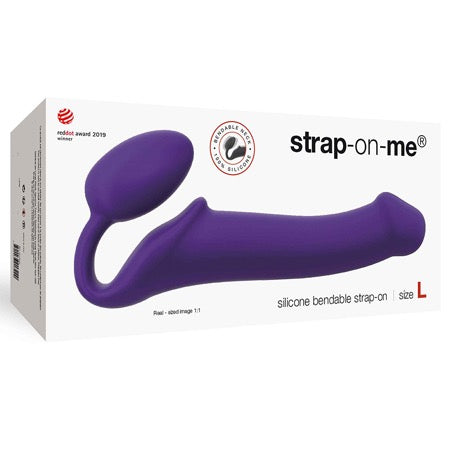 75866 Strap On Me Silicone Bendable Strapless Strap On Large - Purple - Image 1